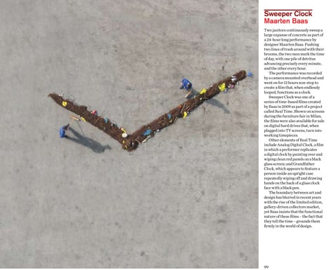 Dezeen Book of Ideas: Sweeper Clock by Maarten Baas