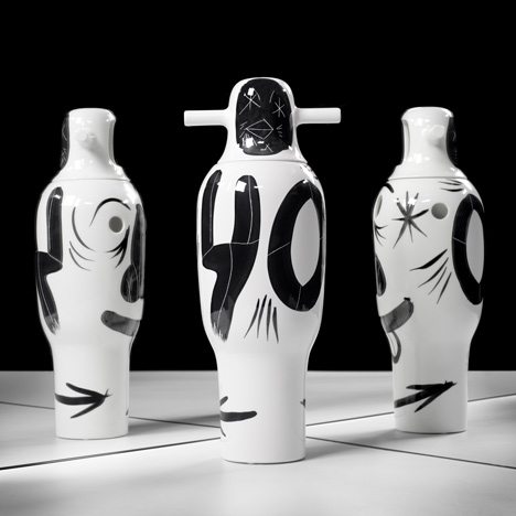 BD Barcelona Design celebrates 40th birthday with hand-painted vases by Jaime Hayon