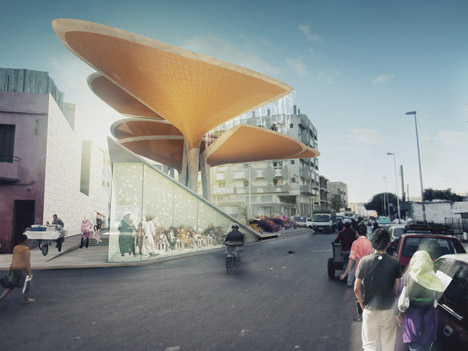 Casablanca Sustainable Market Square by TomDavid Architecten Casablanca Sustainable Market Square by TomDavid Architecten