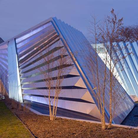 Eli and Edythe Broad Art Museum by Zaha Hadid