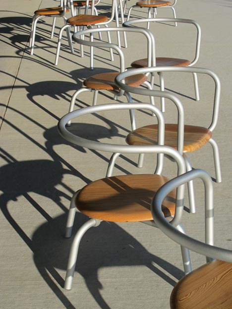 Furniture by Konstantin Grcic and Emeco for the Parrish Art Museum