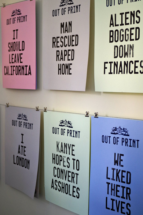 Out of Print by Roma Levin James Cuddy Danilo Di Cuia and Goldsmiths students Out of Print by Roma Levin James Cuddy Danilo Di Cuia and Goldsmiths students
