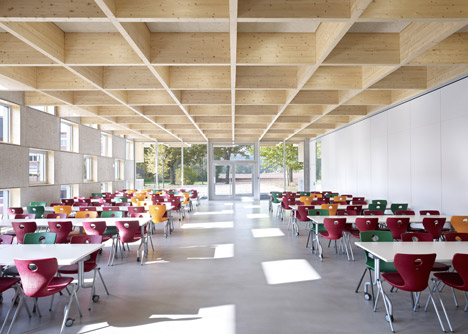 Salmtal Secondary School Canteen by SpreierTrenner Architekten Salmtal Secondary School Canteen by SpreierTrenner Architekten
