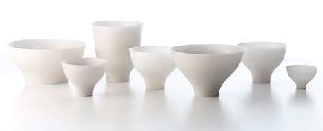 Shivering Bowls by Nendo