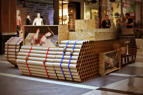 Tube Tank TRIWA pop-up shop by Mode:lina Architekci Tube Tank TRIWA pop-up shop by Mode:lina Architekci