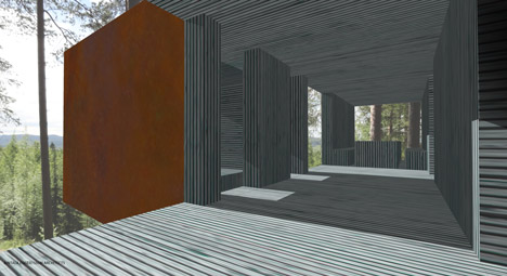 Twenty-ton treehouse under construction in Sweden Twenty-ton treehouse under construction in Sweden