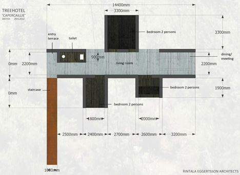Twenty-ton treehouse under construction in Sweden Twenty-ton treehouse under construction in Sweden