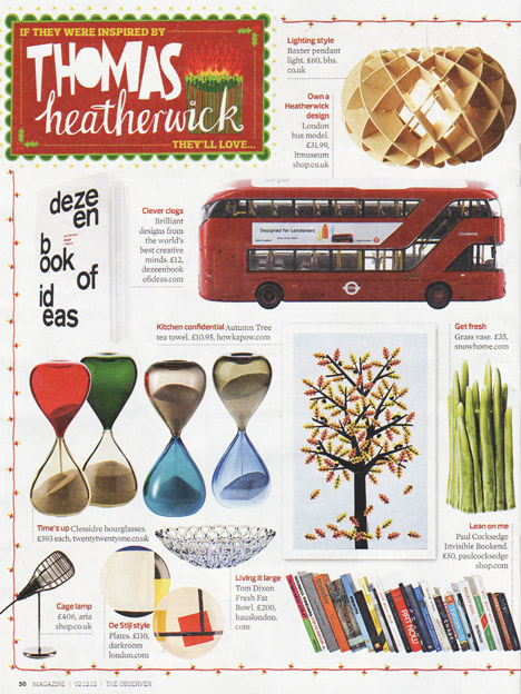 Dezeen Book of Ideas in Observer Christmas gift guide Dezeen Book of Ideas in Observer Christmas gift guide