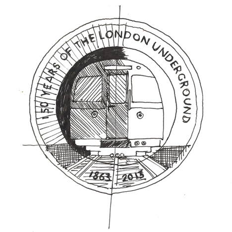 London Underground 150th anniversary coin by BarberOsgerby London Underground 150th anniversary coin by BarberOsgerby