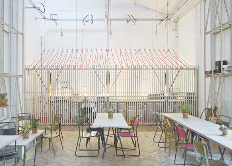 Royal College of Art Student Union Cafe by Weston Surman and Deane