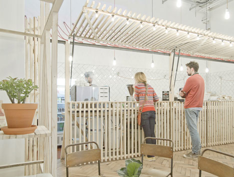Royal College of Art Student Union Cafe by Weston Surman and Deane