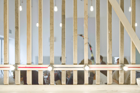 Royal College of Art Student Union Cafe by Weston Surman and Deane