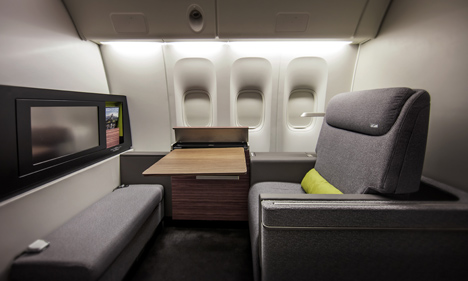 TAM First Class Cabin by Priestmangoode