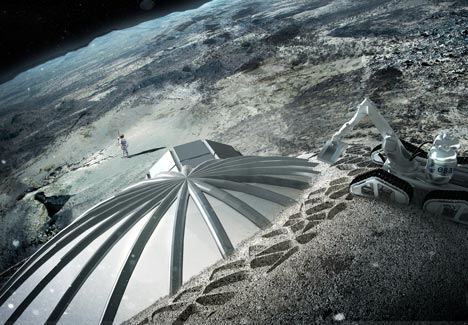 Foster + Partners to 3D print buildings on the moon Foster + Partners to 3D print buildings on the moon