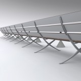 B Bench by Konstantin Grcic for BD Barcelona Design