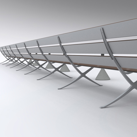 B Bench by Konstantin Grcic for BD Barcelona Design