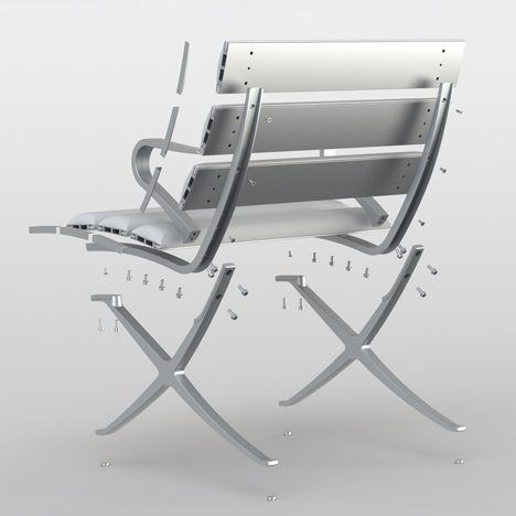 B Bench by Konstantin Grcic for BD Barcelona Design B Bench by Konstantin Grcic for BD Barcelona Design