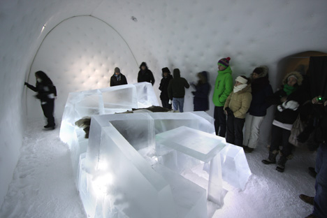 Iceberg by Wouter Biegelaar at Icehotel Iceberg by Wouter Biegelaar at Icehotel