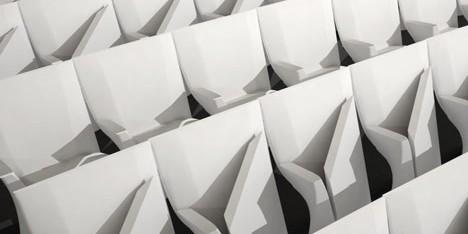 Array auditorium seats by Zaha Hadid for Poltrona Frau Contract