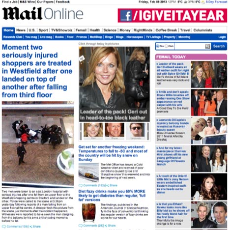 Daily Mail website wins design award