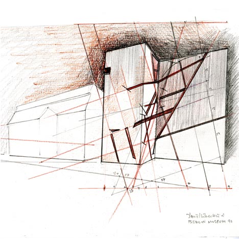 Architectural Drawings by Daniel Libeskind at Ermanno Tedeschi Gallery