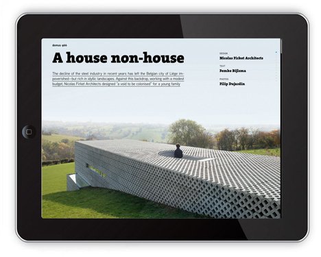 Domus iPad app available to download