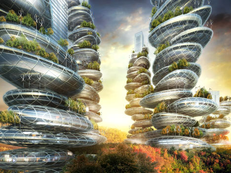 Asian Cairns by Vincent Callebaut