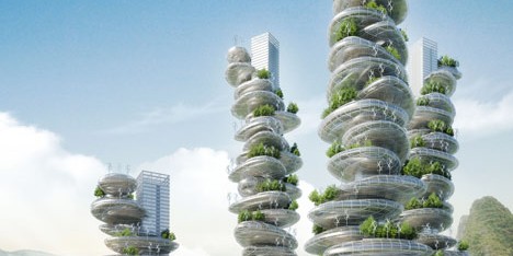 Asian Cairns by Vincent Callebaut