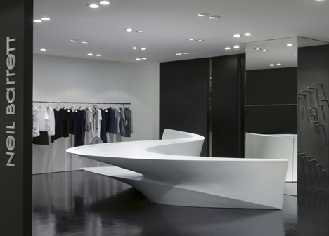 Neil Barrett Shop in Shop by Zaha Hadid Architects Neil Barrett Shop in Shop by Zaha Hadid Architects