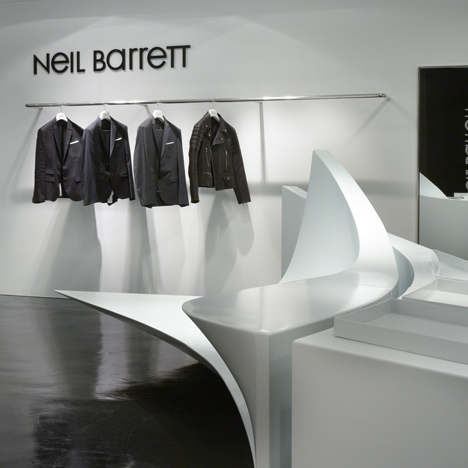 Neil Barrett Shop in Shop by Zaha Hadid Architects Neil Barrett Shop in Shop by Zaha Hadid Architects