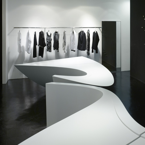 Neil Barrett Shop in Shop by Zaha Hadid Architects