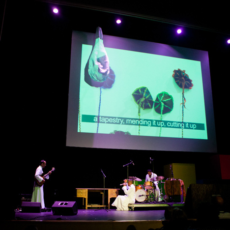 Nicholas Hlobo at Design Indaba 2013 Nicholas Hlobo at Design Indaba 2013