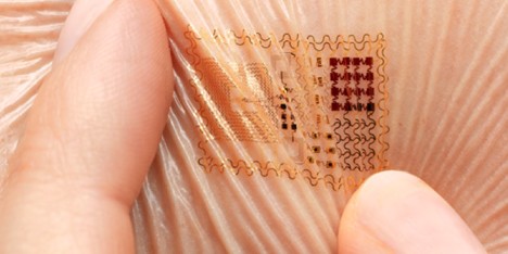 Biostamp temporary tattoo electronic circuits by MC10