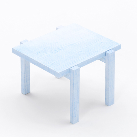 Colored-pencil table by Nendo Colored-pencil table by Nendo