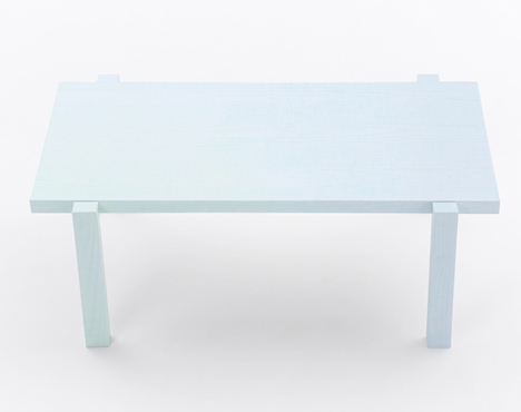 Colored-pencil table by Nendo Colored-pencil table by Nendo