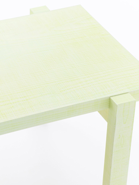 Colored-pencil table by Nendo Colored-pencil table by Nendo