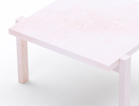 Colored-pencil table by Nendo Colored-pencil table by Nendo