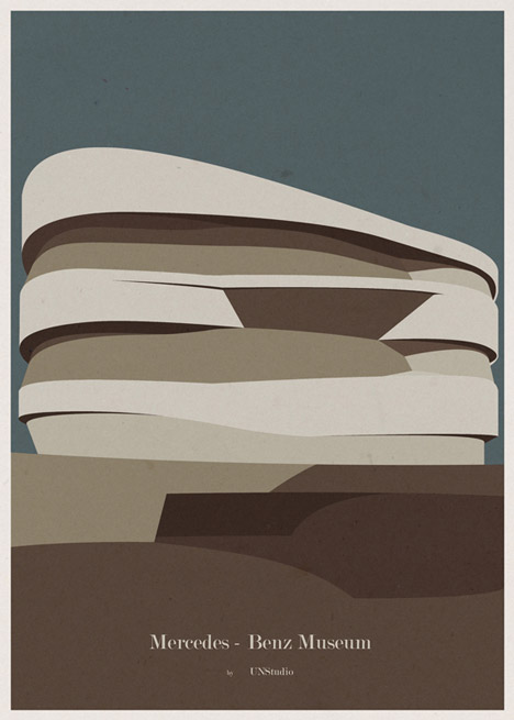 Competition: five architectural illustrations by Andre Chiote to be won