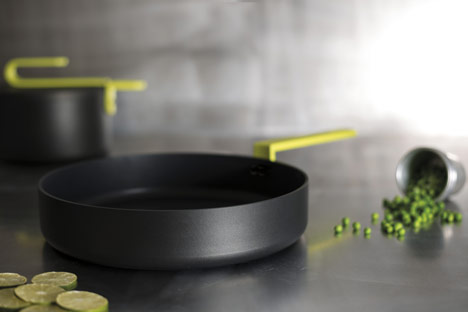 Hook pans by Karim Rashid for TVS