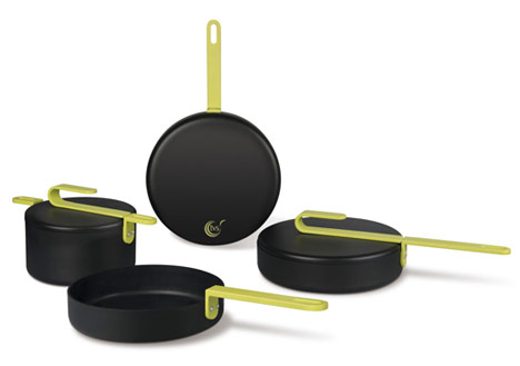 Hook pans by Karim Rashid for TVS