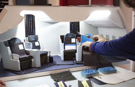 KLM World Business Class cabin by Hella Jongerius KLM World Business Class cabin by Hella Jongerius