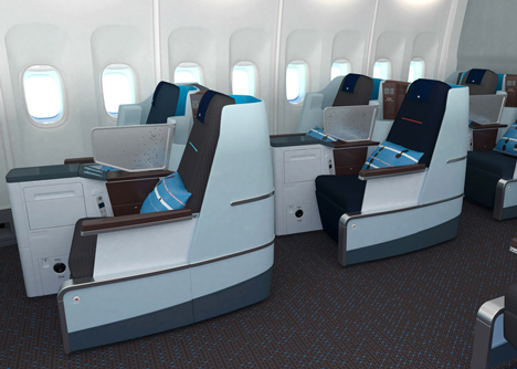 KLM World Business Class cabin by Hella Jongerius KLM World Business Class cabin by Hella Jongerius