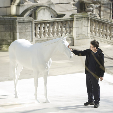 Mark Wallinger unveils The White Horse Mark Wallinger unveils The White Horse