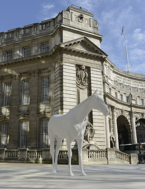 Mark Wallinger unveils The White Horse Mark Wallinger unveils The White Horse