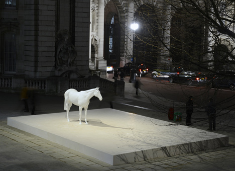 Mark Wallinger unveils The White Horse Mark Wallinger unveils The White Horse