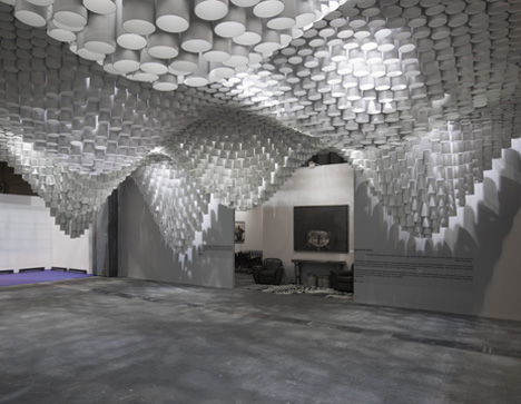 Paper Chandeliers by Cristina Parreño Architecture