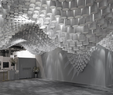 Paper Chandeliers by Cristina Parreño Architecture