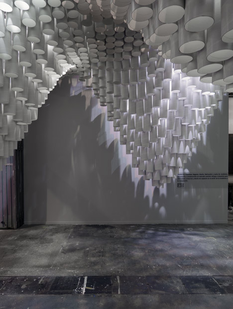 Paper Chandeliers by Cristina Parreño Architecture