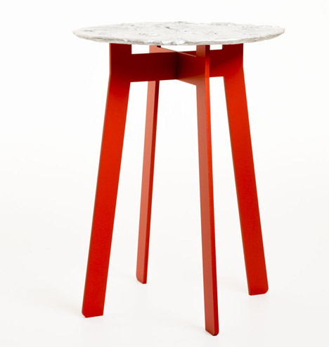 Tables by Katrin Olina and Garðar Eyjólfsson