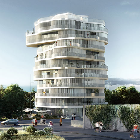 Lot 2, Jardins de la Lironde by Farshid Moussavi Architecture